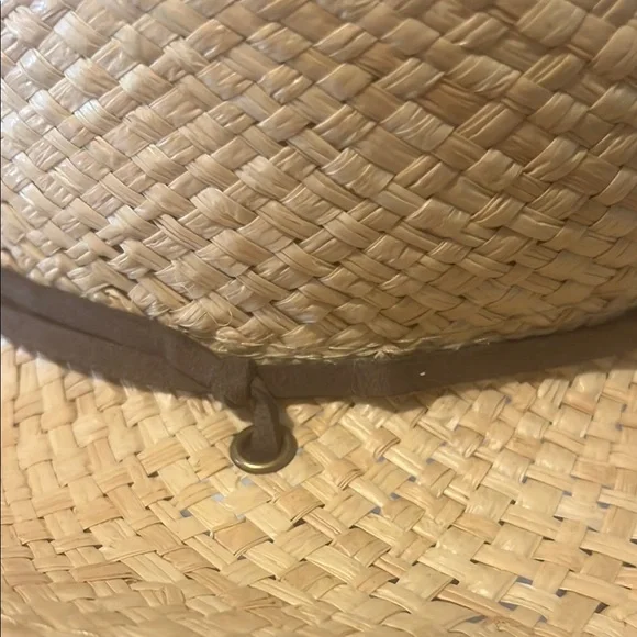 Peter Grimm Natural Straw Hat with Brown Band - Picture 7 of 8